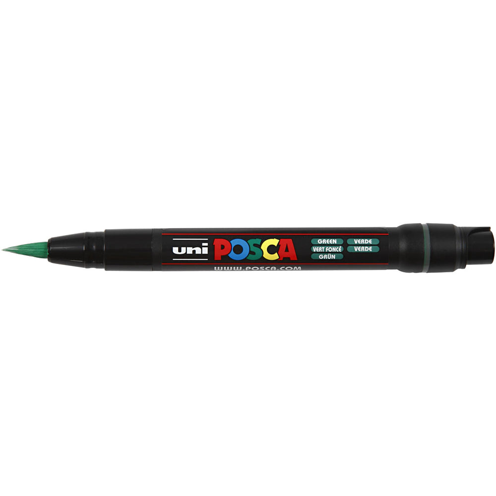 Posca Tusch, PCF350, streg 1-10 mm, grøn, 1 stk.