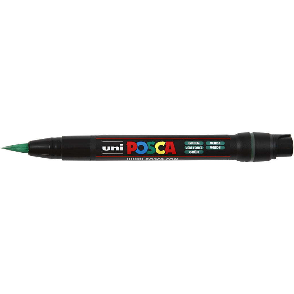Posca Tusch, PCF350, streg 1-10 mm, grøn, 1 stk.