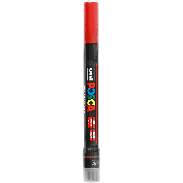 Posca Tusch, PCF350, streg 1-10 mm, brush, rød, 1 stk.