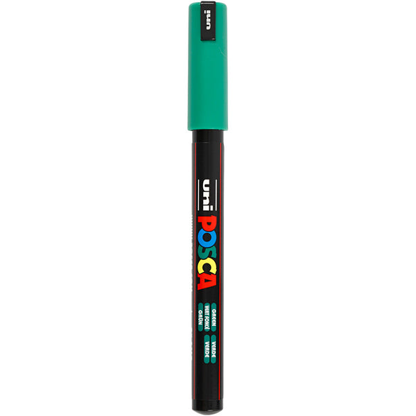 Posca Tusch, nr. PC-1MR, streg 0,7 mm, extra-fine, grøn, 1 stk.