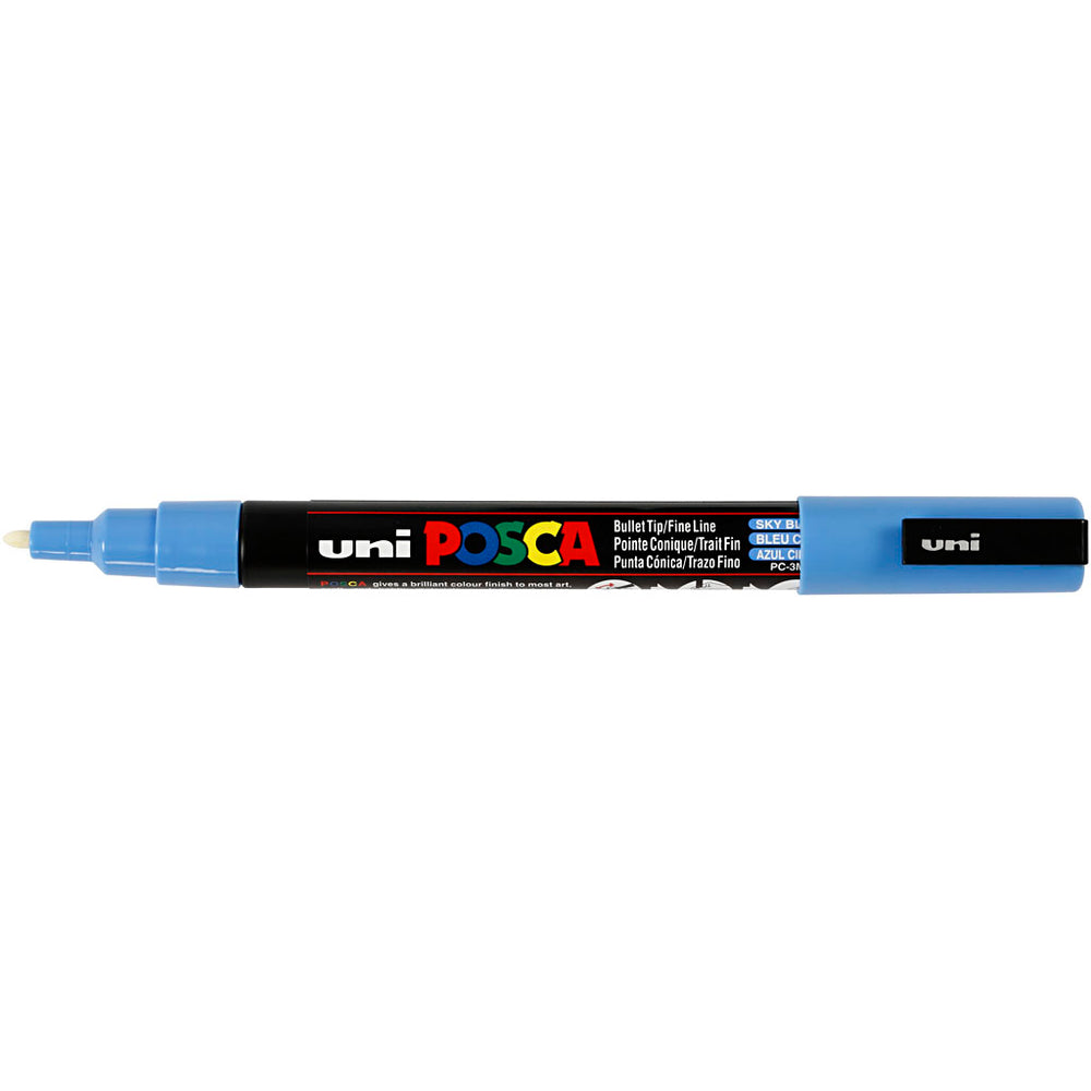 Posca Tusch, PC-3M, streg 0,9-1,3 mm, fine, himmelblå, 1 stk.
