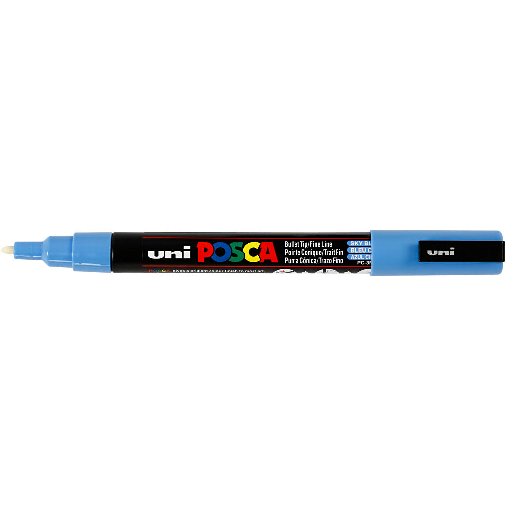 Posca Tusch, PC-3M, streg 0,9-1,3 mm, fine, himmelblå, 1 stk.