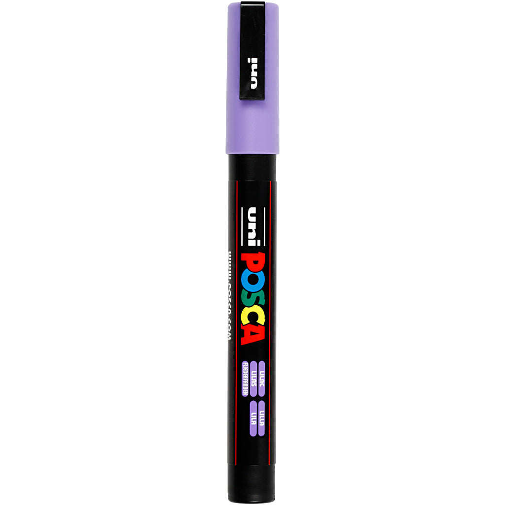 Posca Tusch, nr. PC-3M, streg 0,9-1,3 mm, fine, syren, 1 stk.