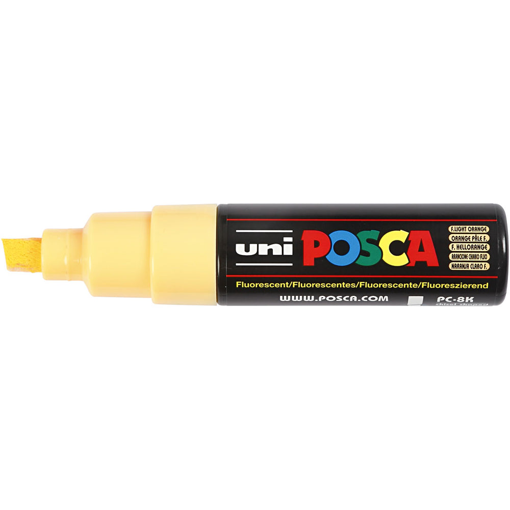 Posca Tusch, PC-8K, streg 8 mm, broad, fluorescerende lys orange, 1 stk.