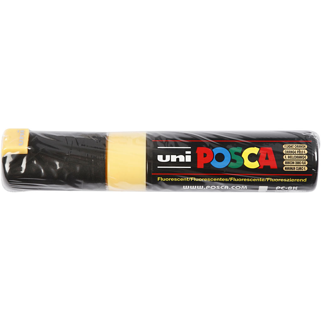 Posca Tusch, PC-8K, streg 8 mm, broad, fluorescerende lys orange, 1 stk.