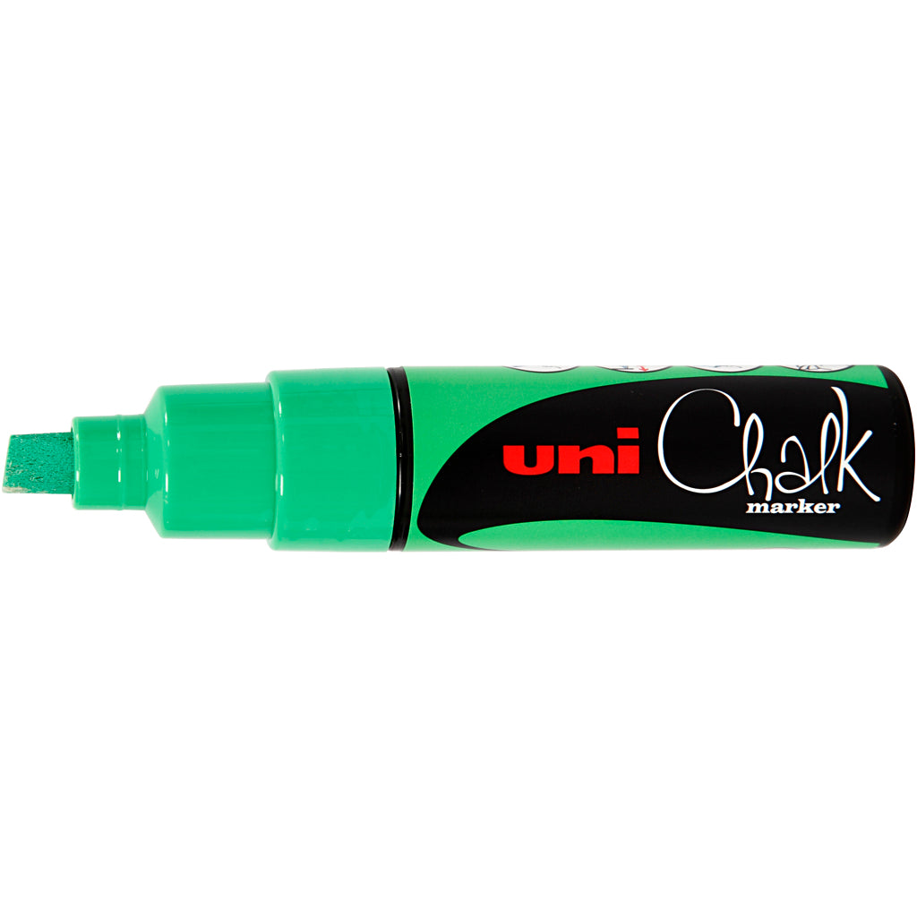 Chalk Marker, streg 8 mm, neon grøn, 1 stk.