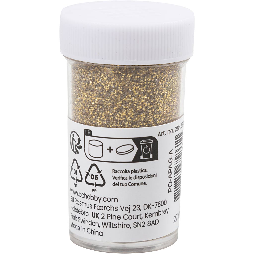 Bio-glimmer, guld, 27 ml/ 1 ds.