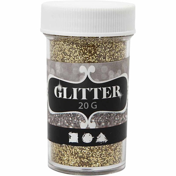 Glitter, guld, 20 g/ 1 ds.
