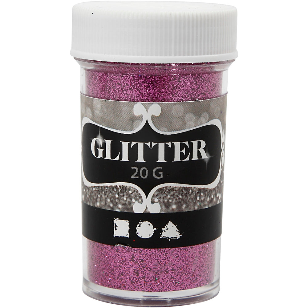 Glitter, pink, 20 g/ 1 ds.
