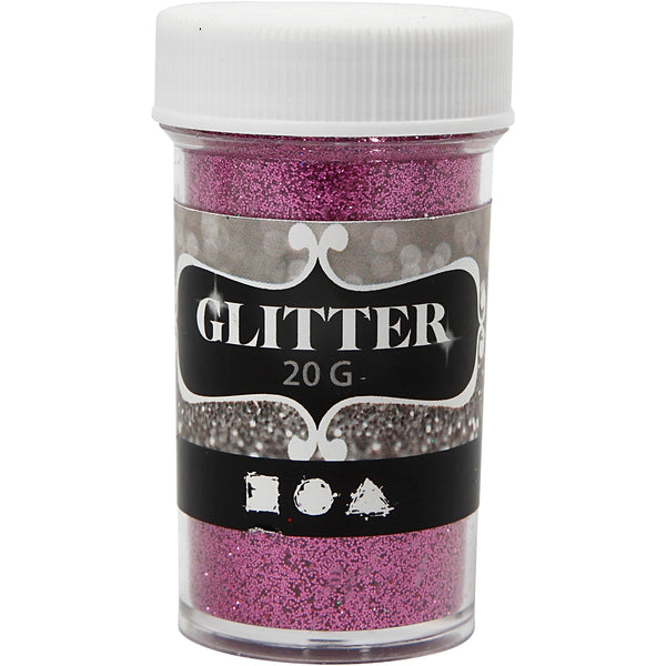 Glitter, pink, 20 g/ 1 ds.