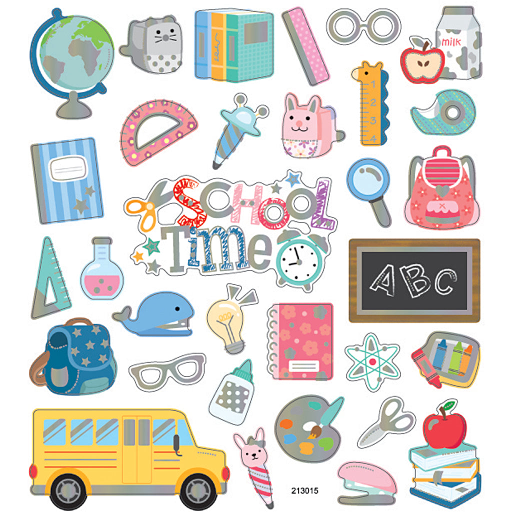 Stickers, skolestart, ark 15x16,5 cm, 1 ark