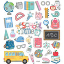 Stickers, skolestart, ark 15x16,5 cm, 1 ark