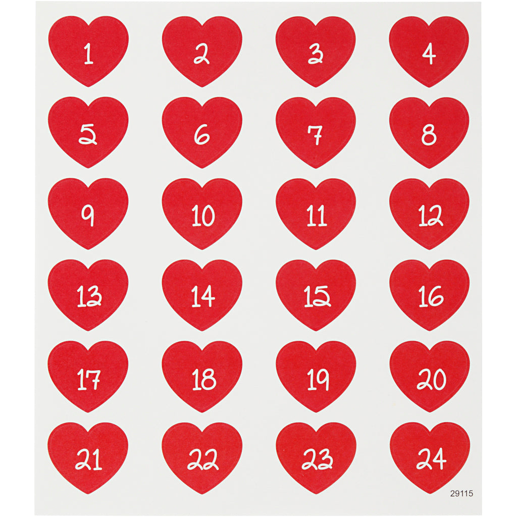 Stickers, ark 15x16,5 cm, 1 ark