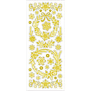 Stickers, julestjerner, ark 10x24 cm, guld, 1 ark