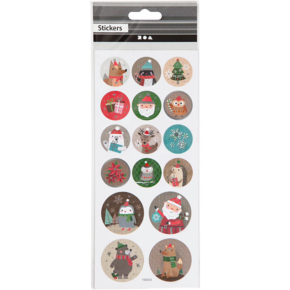 Stickers, jul, ark 10x23 cm, 1 ark