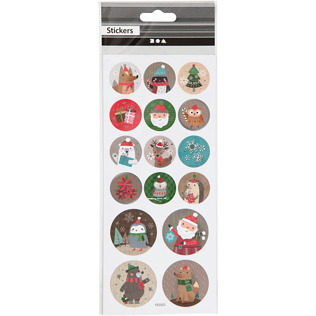 Stickers, jul, ark 10x23 cm, 1 ark