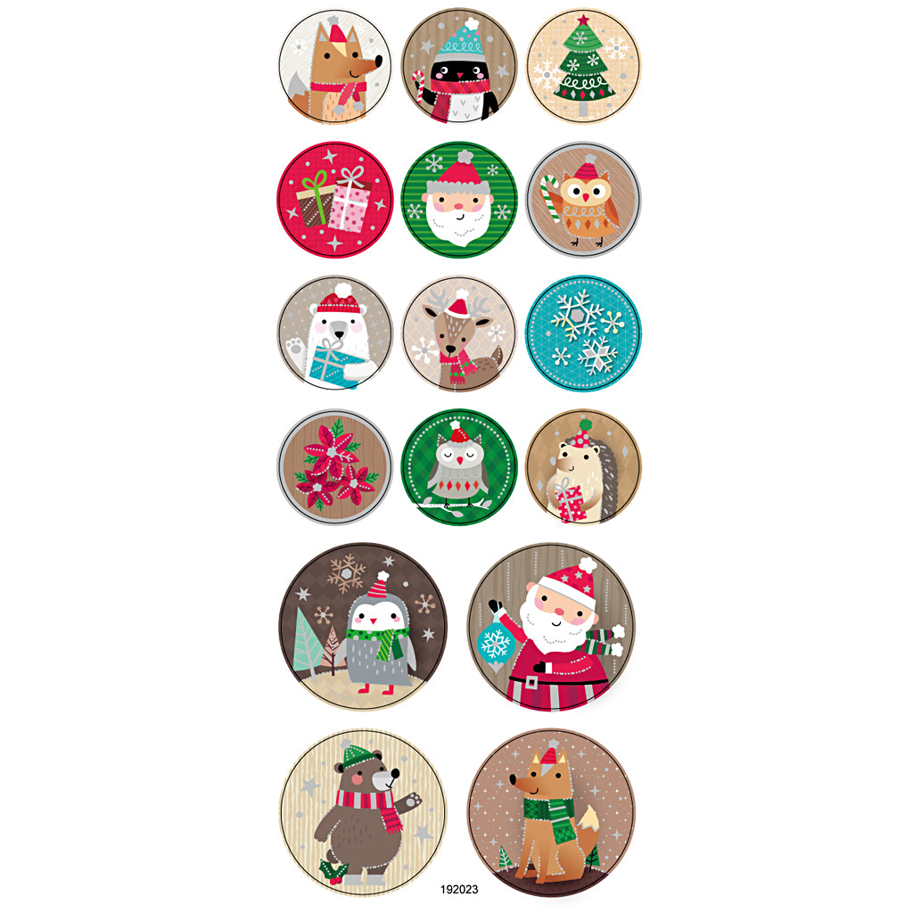 Stickers, jul, ark 10x23 cm, 1 ark