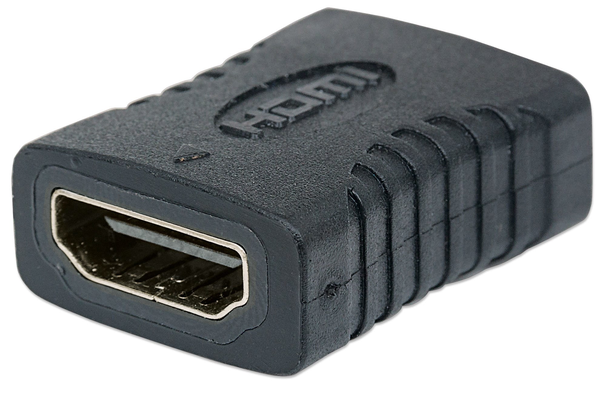 Manhattan HDMI Coupler, 4K@60Hz (Premium High Speed), Female to Female, Straight Connection, Black, Ultra HD 4k x 2k, Fully Shielded, Gold Plated Contacts, Lifetime Warranty, Polybag HDMI-kobling