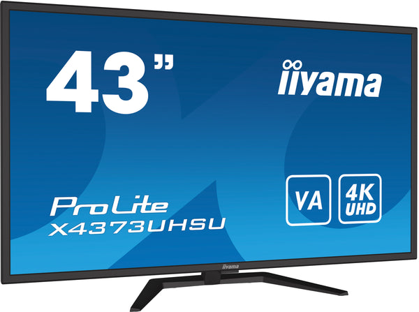 iiyama ProLite X4373UHSU-B1 43 VA 3840 x 2160 (4K) HDMI DisplayPort Mini DisplayPort 60Hz