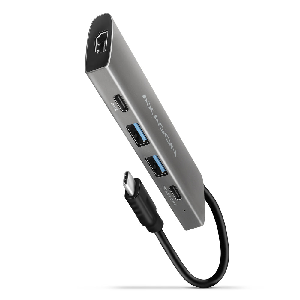Axagon HMC-5G21 dockingstation Ledningsført USB 3.2 Gen 2 (3.1 Gen 2) Type-C Grå