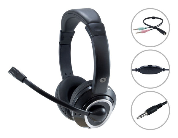 Conceptronic POLONA02BA Kabling Headset Sort