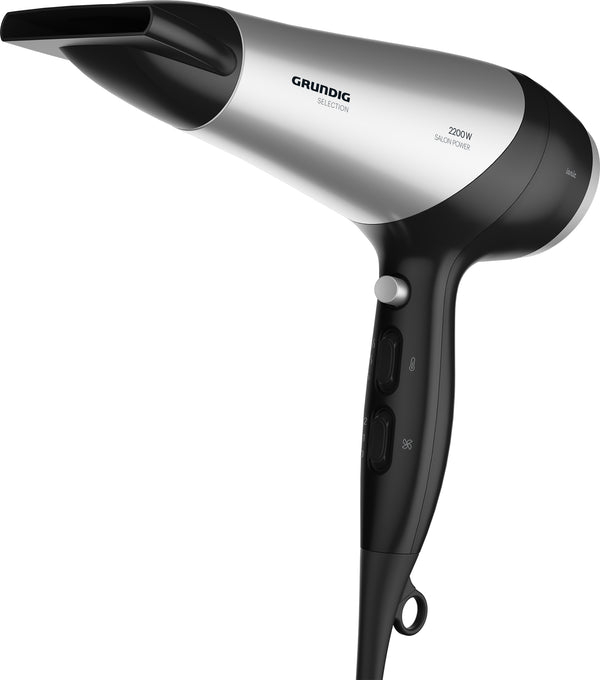 Grundig HD 6080 B hårtørrer 2200 W Sort, Sølv