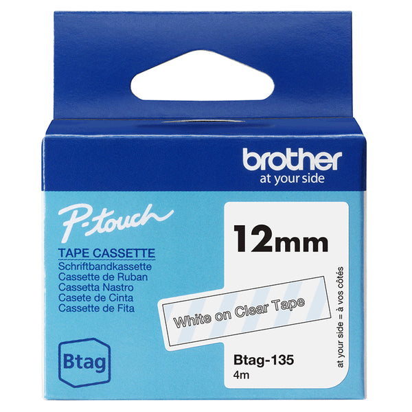 Brother BTAG-135 Mærkattape Rulle (1,2 cm x 4 m) 1kassette(r)