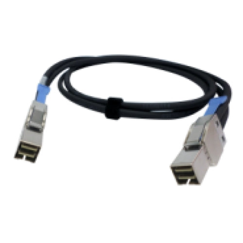 QNAP Serial Attached SCSI (SAS) eksternt kabel Sort 1m