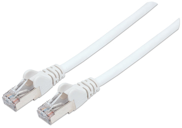 Intellinet Network Patch Cable, Cat6, 3m, White, Copper, S/FTP, LSOH / LSZH, PVC, RJ45, Gold Plated Contacts, Snagless, Booted, Polybag CAT 6 SFTP, PiMF 3m Netværkskabel Hvid