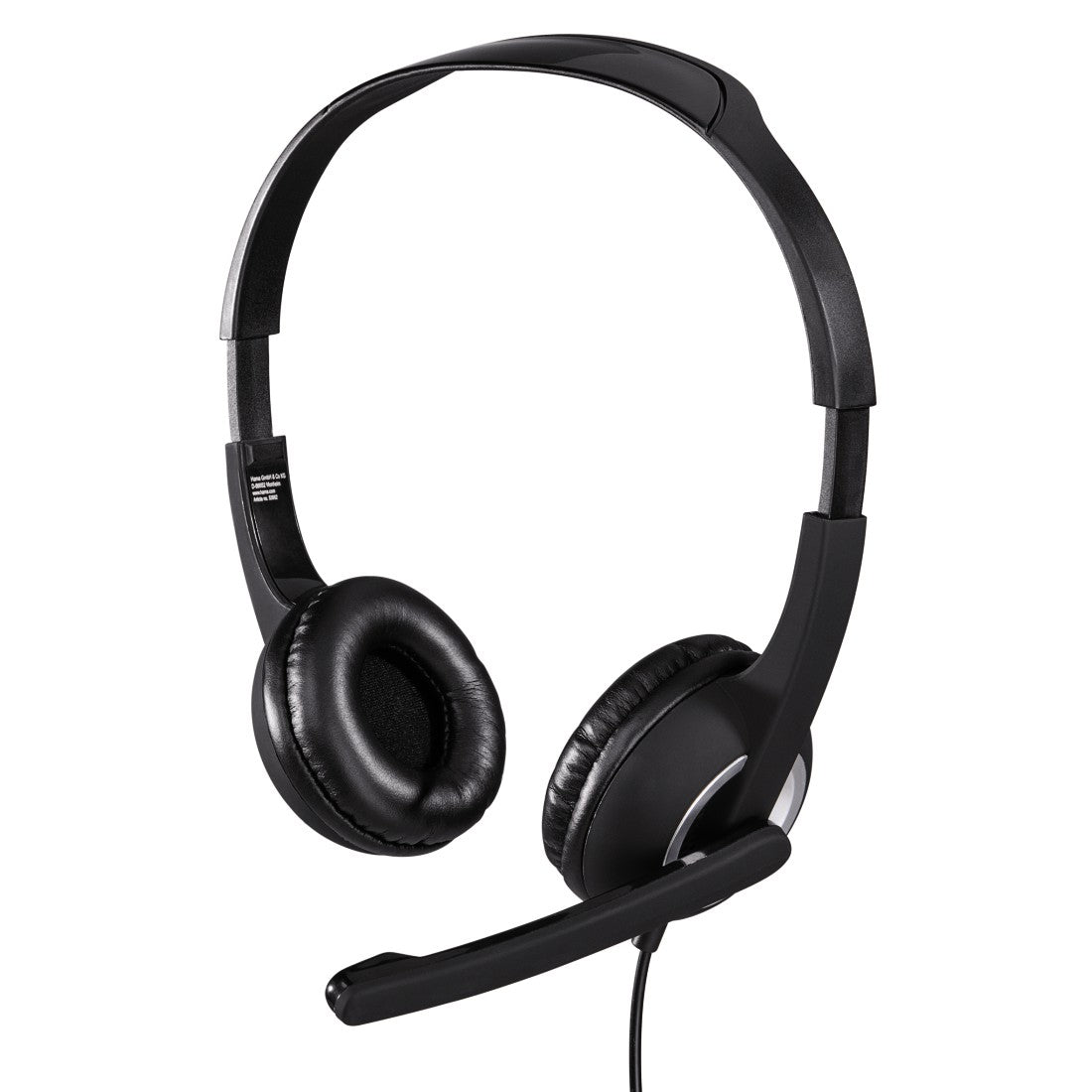 Hama HS-P150 Kabling Headset Sort Sølv