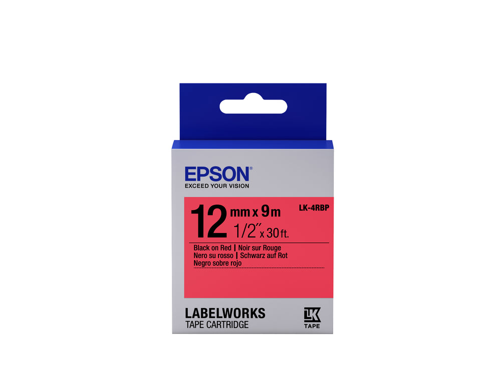 Epson LabelWorks LK-4RBP Mærkattape  (1,2 cm x 9 m) 1rulle(r)