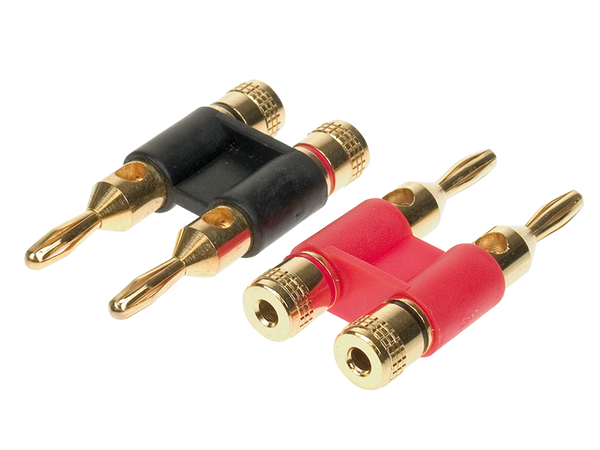 Bananstik dobb. 2 stk. Kabel max. 10 mm2