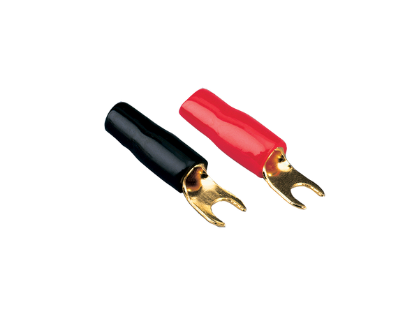 Rød spadeterminal 20mm2 50stk.