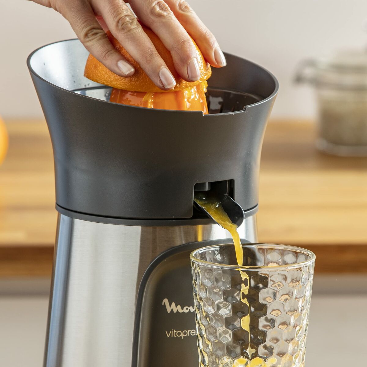 Elektrisk juicer Moulinex PC603D10 100 W Sølvfarvet