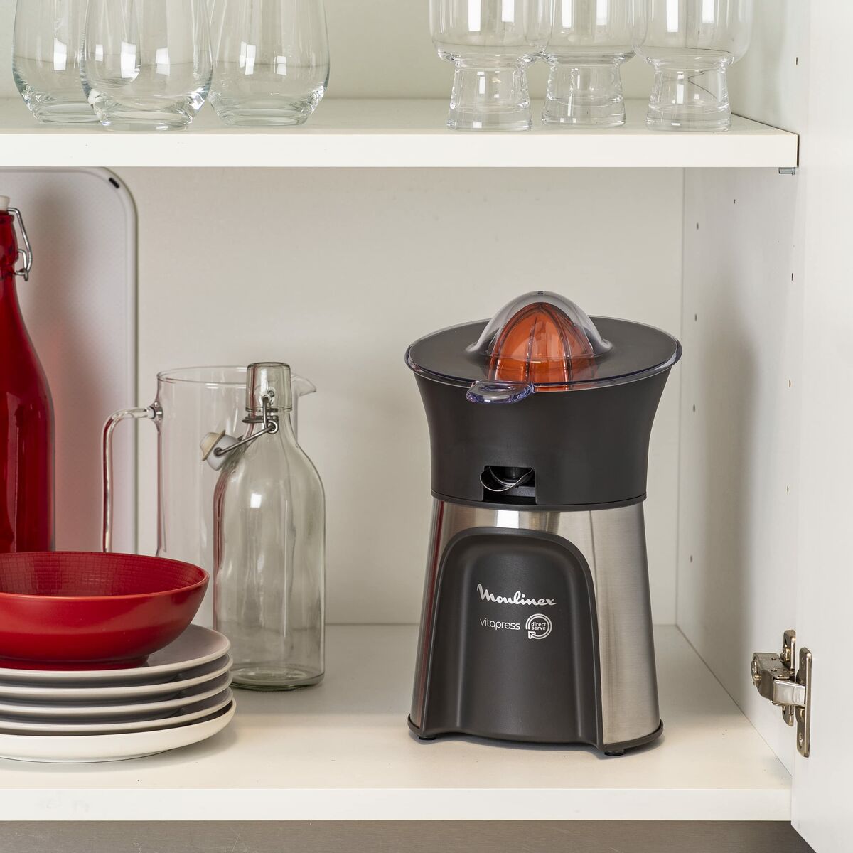 Elektrisk juicer Moulinex PC603D10 100 W Sølvfarvet