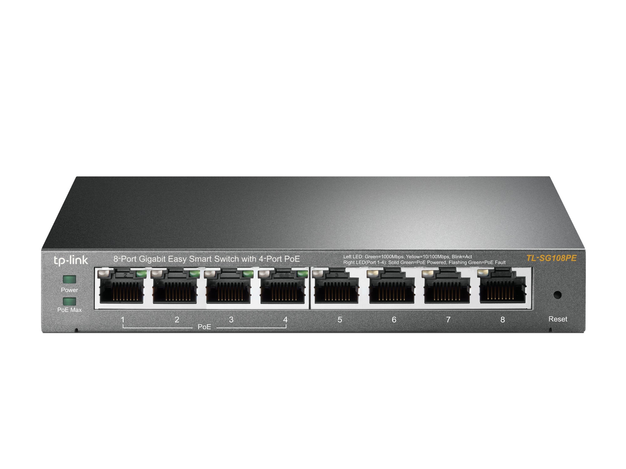 TP-Link Easy Smart TL-SG108PE Switch 8-porte Gigabit  PoE