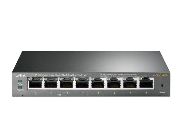 TP-Link Easy Smart TL-SG108PE Switch 8-porte Gigabit  PoE