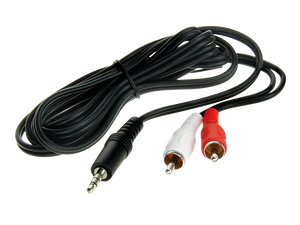 Adapterkabel 3,5mm minjack til phono 1,5 meter