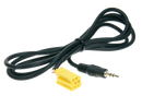 Aux adapter MINI-iso->mini-jack 1,25 m.