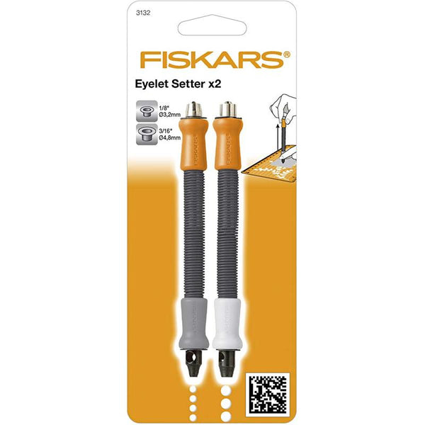 Fiskars Fjederpunch, hulstr. 3,2+4,8 mm, 2 stk./ 1 pk.