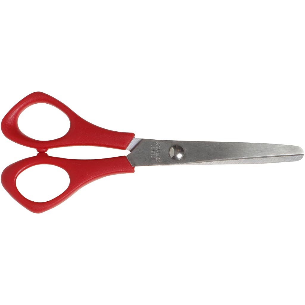 Skolesaks, L: 14 cm, rund, venstre, 12 stk./ 1 pk.