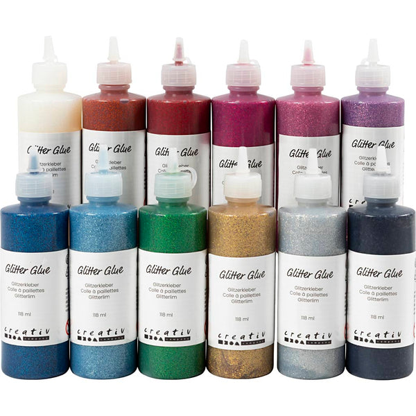 Glimmerlim, ass. farver, 12x118 ml/ 1 pk.