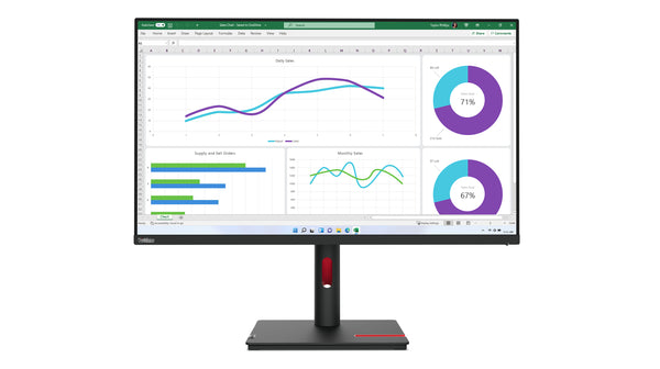 Lenovo ThinkVision T32h-30 31.5 2560 x 1440 (2K) HDMI DisplayPort USB-C 60Hz Pivot Skærm