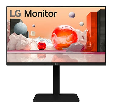 LG 24BA450-B 24 1920 x 1080 (Full HD) VGA (HD-15) HDMI DisplayPort 100Hz Pivot Skærm