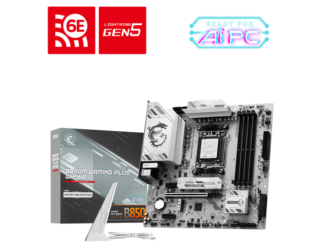 MSI B850M GAMING PLUS WIFI6E micro ATX AM5 AMD B850