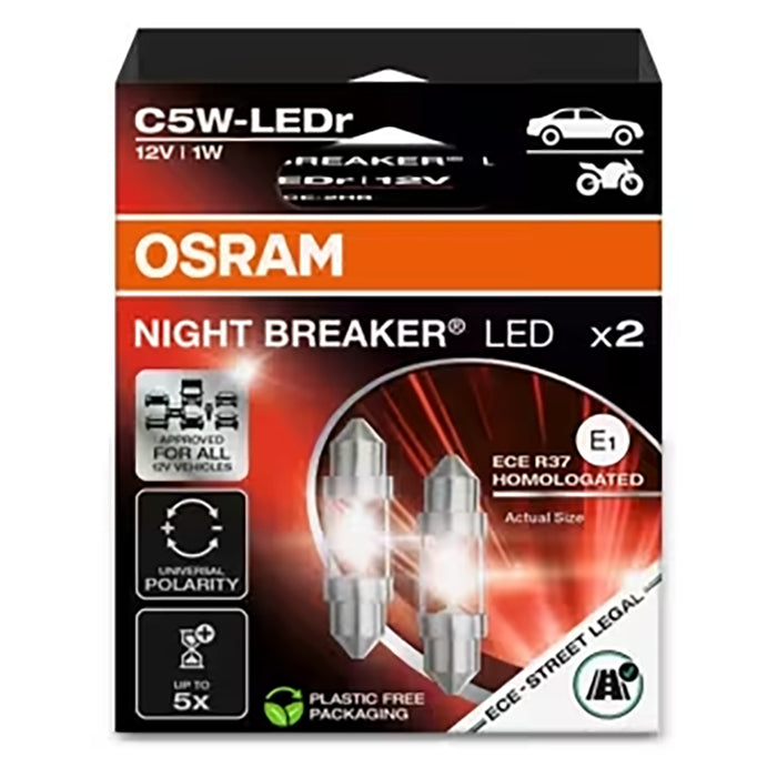 Osram Night Breaker LED C5W ECE - Sæt