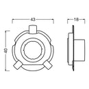 Osram LEDriving Adapter for H19 - Sæt