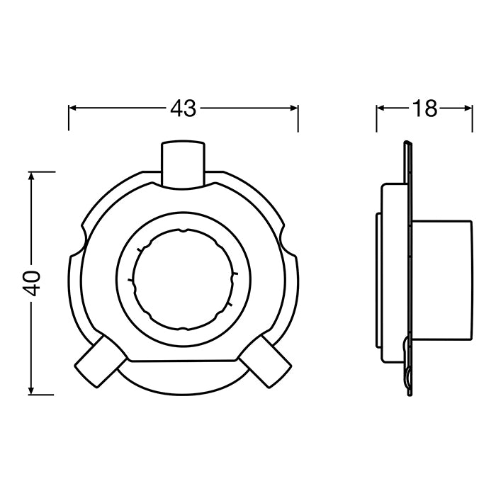 Osram LEDriving Adapter for H19 - Sæt