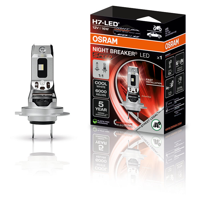 Osram Night Breaker LED Speed H7 til MC - 1 stk.