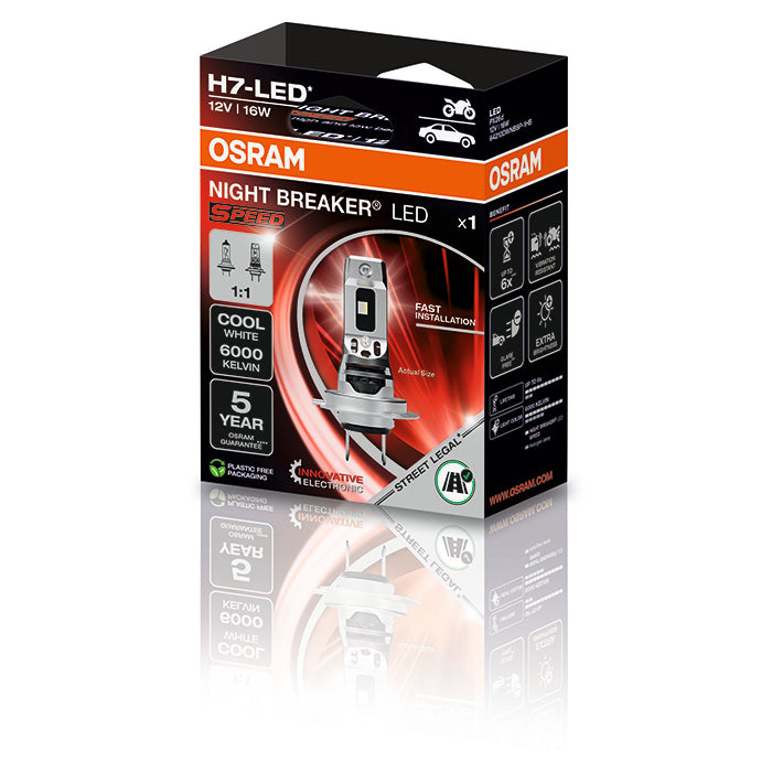 Osram Night Breaker LED Speed H7 til MC - 1 stk.